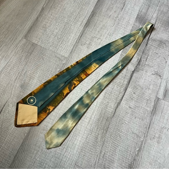 VINTAGE Western Rodeo Cowboy Themed Tie - Picture 4 of 11